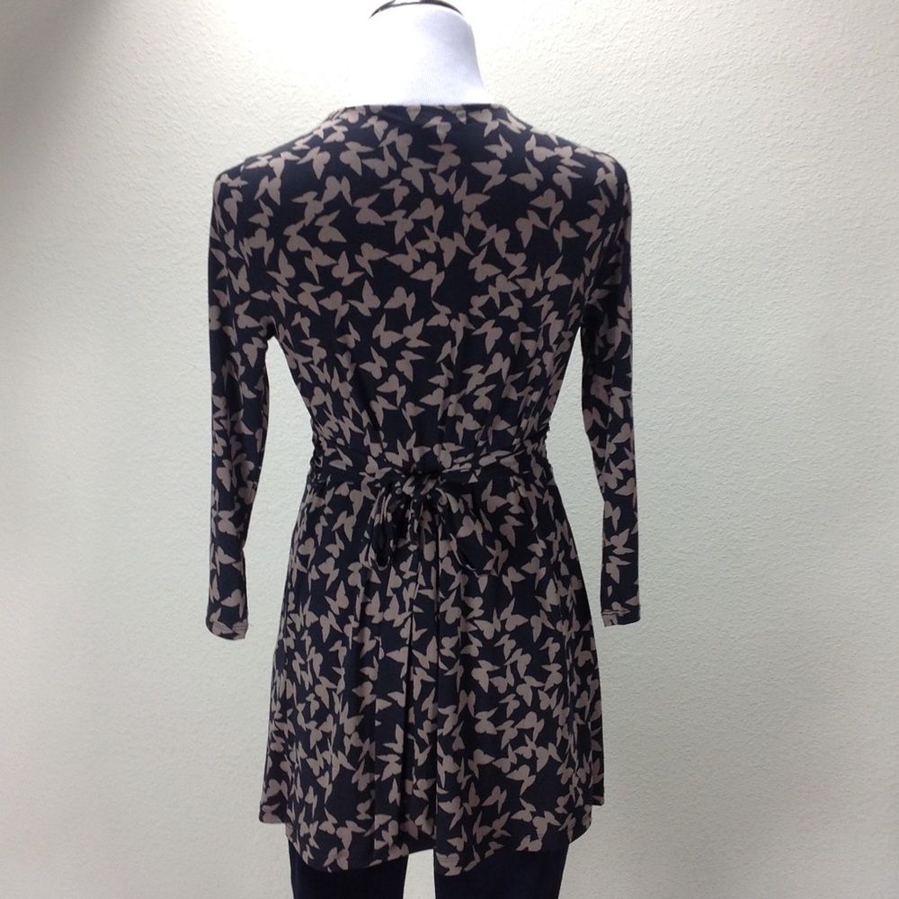 Motherhood Maternity Black & Brown V-Neck Top - Picture 4 of 8
